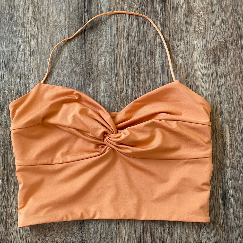 Princess Polly Light orange halter top